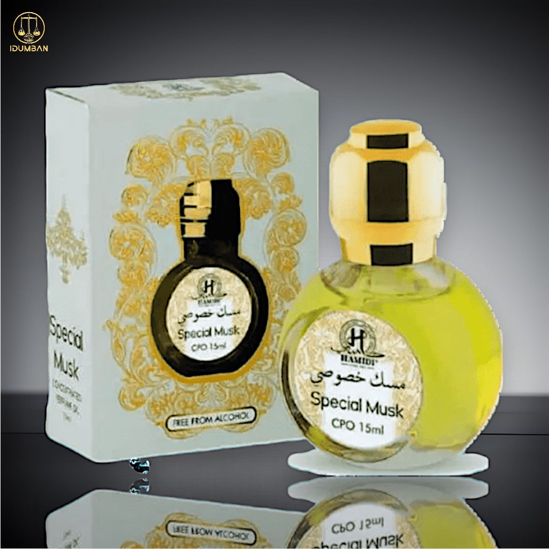 HAMIDI SPECIAL MUSK CONCENTRATED PERFUME OIL FOR MEN AND WOMEN, 15ML