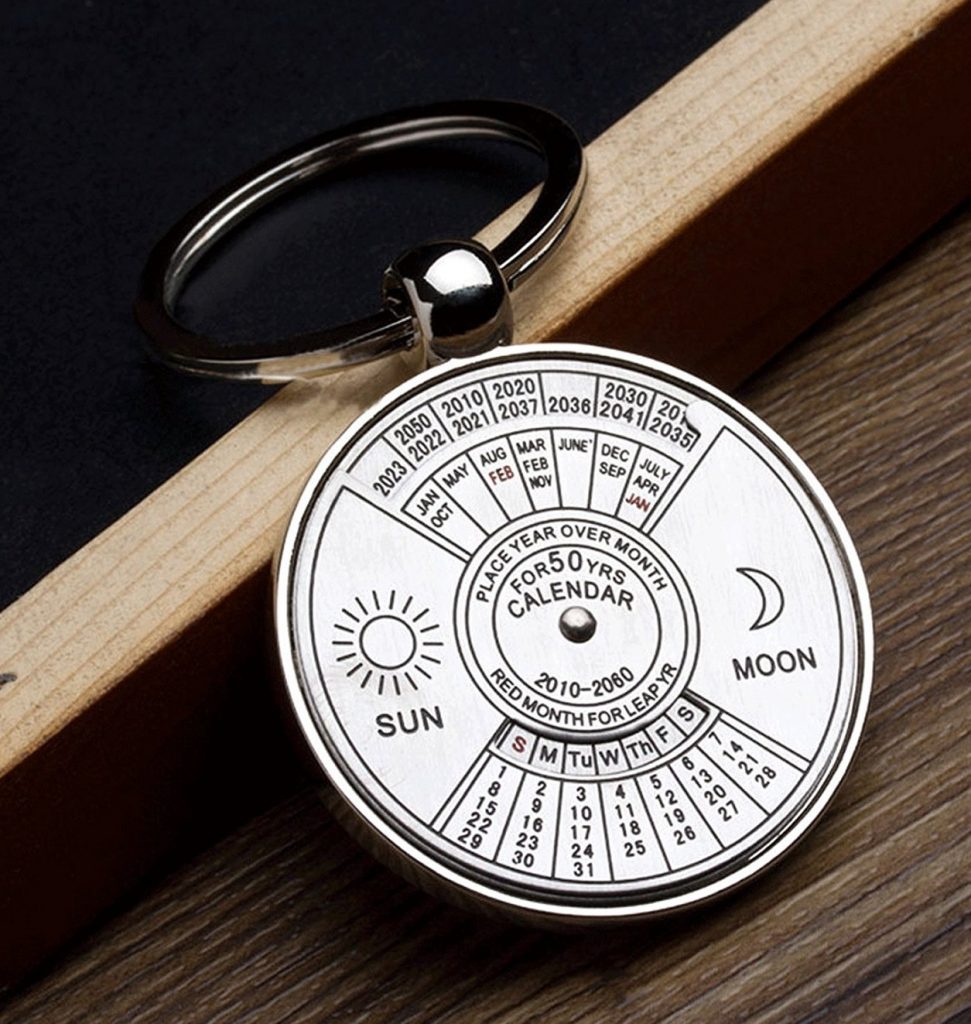 MINI PERPETUAL CALENDAR KEYCHAIN